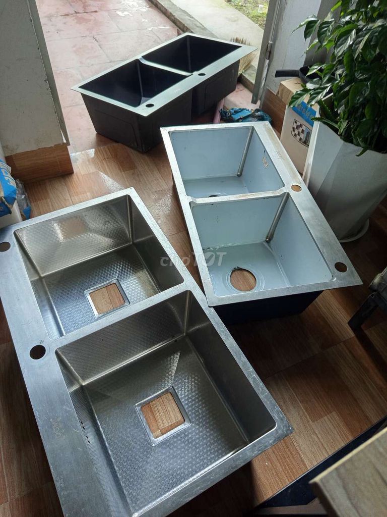 Chậu rửa chén Inox Đúc nguyên khối Bạc. Mua bán Dụng cụ nhà bếp tại Quận Hoàn Kiếm Hà Nội được đăng bởi tk 681 hình 1