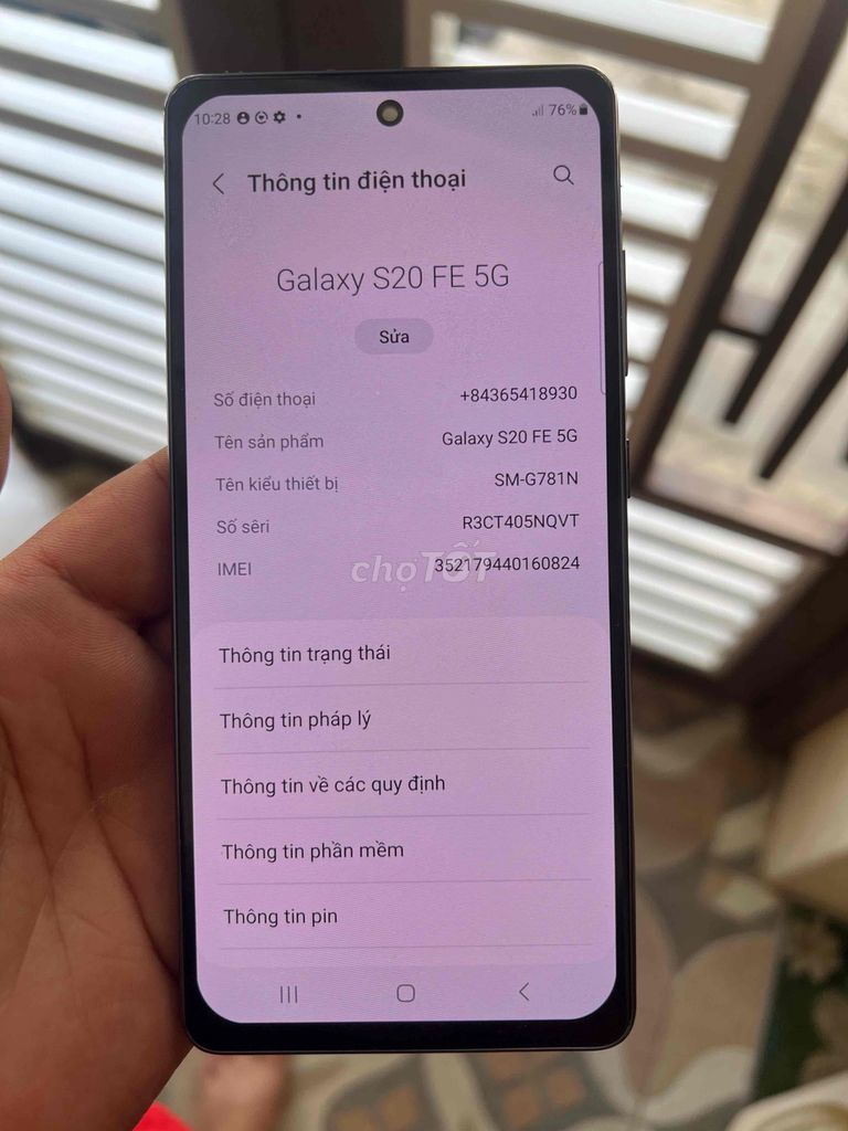 Samsung Galaxy S20 FE 5G 128GB Đen. Mua bán Điện thoại tại Quận Ba Đình Hà Nội được đăng bởi Nguyen ha hình 1