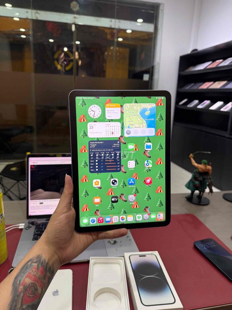 Apple iPad Air 4 64GB Xám 5G Wifi. Mua bán Máy tính bảng tại Quận Đống Đa Hà Nội được đăng bởi KT Hà Nội Mobile hình 1