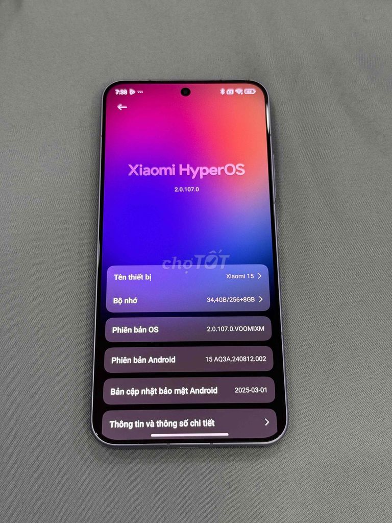 Xiaomi 15 256GB Tím. Mua bán Điện thoại tại Quận Bình Thạnh Tp Hồ Chí Minh được đăng bởi THH hình 1