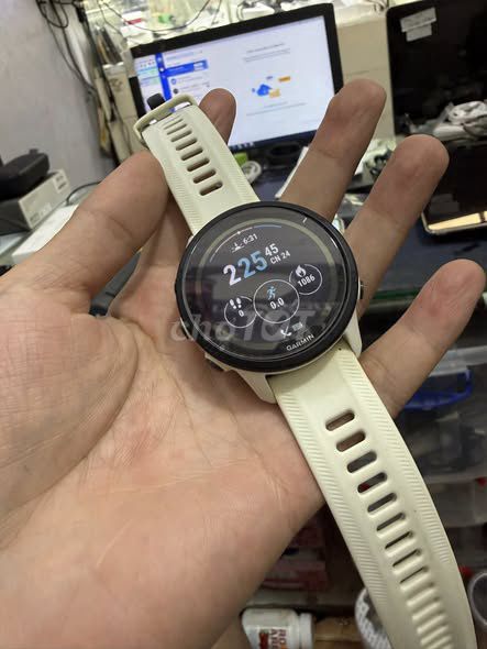 Garmin Forerunner 955 Solar Trắng 99%. Mua bán Thiết bị đeo thông minh tại Quận Ba Đình Hà Nội được đăng bởi Hội Đồ Điện Tử hình 1