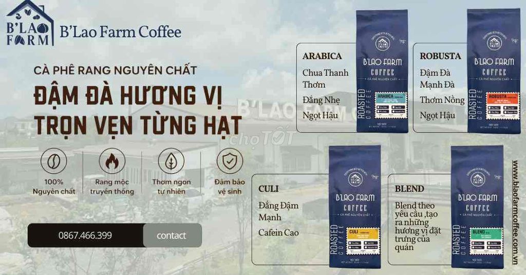 Cà phê rang mộc BLao Farm. Mua bán Đồ ăn, thực phẩm và các loại khác tại Thành phố Thủ Đức Tp Hồ Chí Minh được đăng bởi Blao Farm Việt Nam hình 1