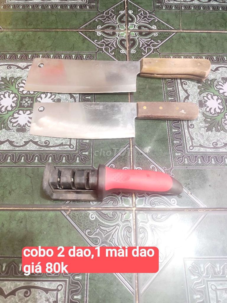 Bộ dao bếp Thép không gỉ, gỗ. Mua bán Dụng cụ nhà bếp tại Thành phố Thuận An Bình Dương được đăng bởi Trần Tuyết Hạnh hình 1