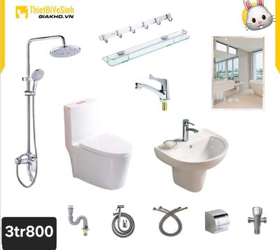 Combo Thiết Bị Phòng Tắm Đa Dạng Mẫu Tiết Kiệm. Mua bán Thiết bị vệ sinh, nhà tắm tại Quận Bình Tân Tp Hồ Chí Minh được đăng bởi NiNa SHOP