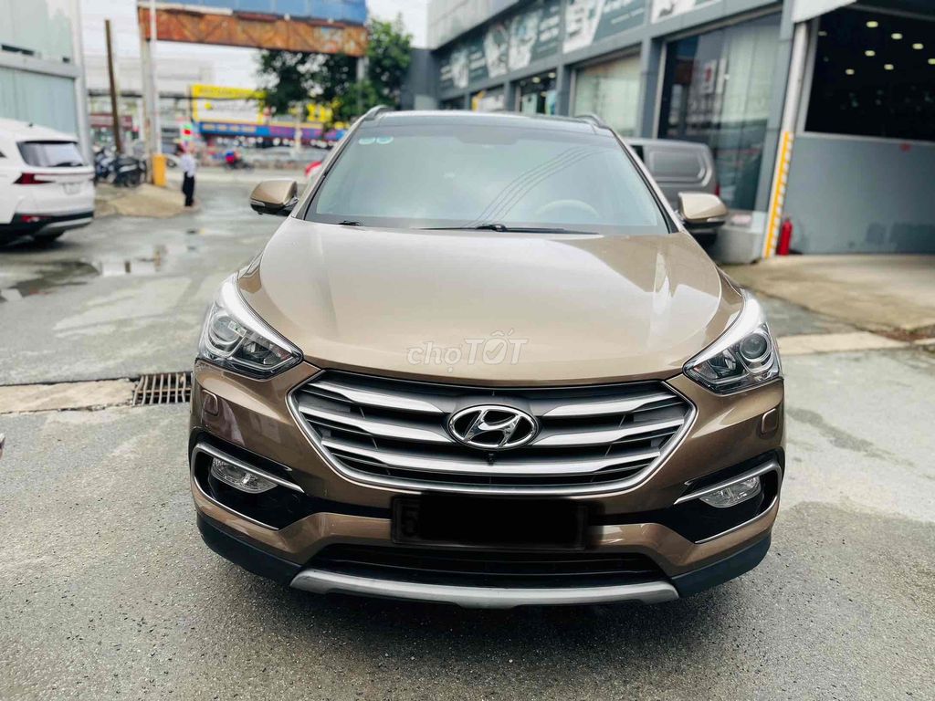 Hyundai Santa Fe 2.4AT 2018 Full xăng màu nâu