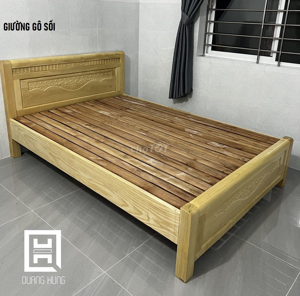 GIƯỜNG GỖ SỒI=GIƯỜNG GỖ_GIƯỜNG GỖ$GIƯỜNG GỖ SỒI$$$. Mua bán Giường, chăn ga gối nệm tại Thành phố Thủ Đức Tp Hồ Chí Minh được đăng bởi NỘI THẤT NHÀ XINH hình 1