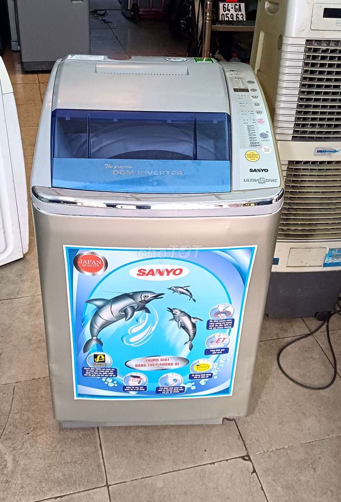 Máy giặt sanyo inverter 9kg bảo hành 3 tháng