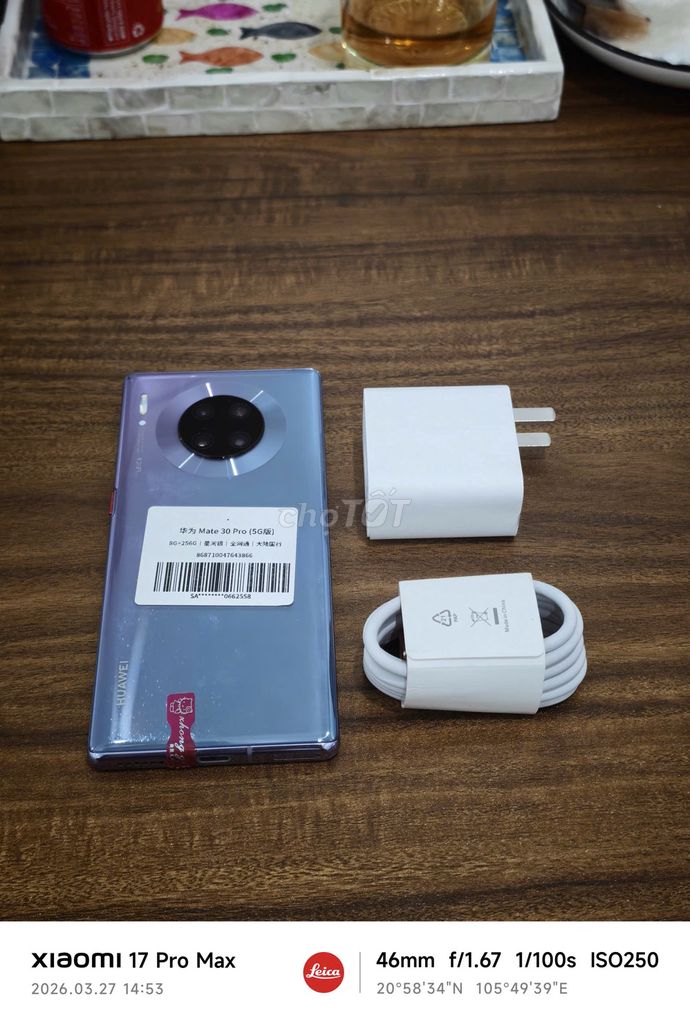 Huawei Mate 30 Pro 5G 8/256 Tím sạc66w có ship COD. Mua bán Điện thoại tại Quận Hoàng Mai Hà Nội được đăng bởi Trần Ngọc Hiếu hình 1
