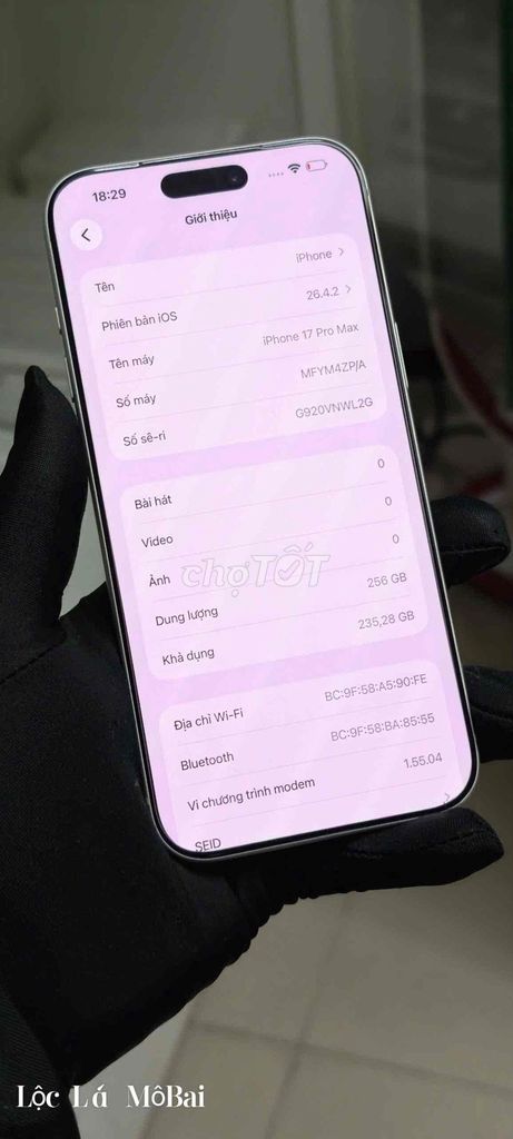 Apple iPhone 17 Pro Max 256GB Bạc Đã qua sử dụng. Mua bán Điện thoại tại Thành phố Đà Lạt Lâm Đồng được đăng bởi Lộc Lá Mô Bai hình 1