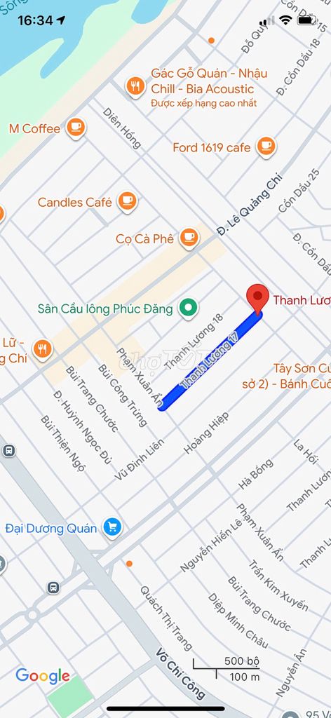 Bán nhà MT đường Thanh lương 17, Phường Hòa Xuân, gần Mạc Đăng Doanh