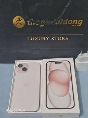 iphone 15 hồng fullbox còn bh TGDD có GL