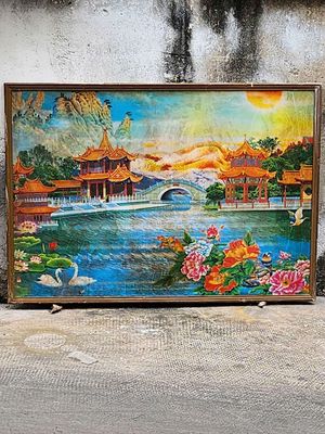Bán tranh dài 1m22 x cao 87cm như hình. Mua bán Đồ sưu tầm, đồ cổ tại Quận 4 Tp Hồ Chí Minh được đăng bởi kim phát