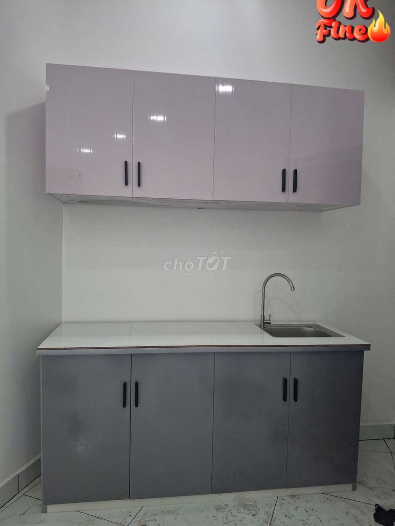 COMBO 2 tủ bếp nhựa Đài Loan kt 1m60 - kèm bồn vòi. Mua bán Tủ, kệ gia đình tại Quận 7 Tp Hồ Chí Minh được đăng bởi KIM NGÂN BÁN TỦ hình 1