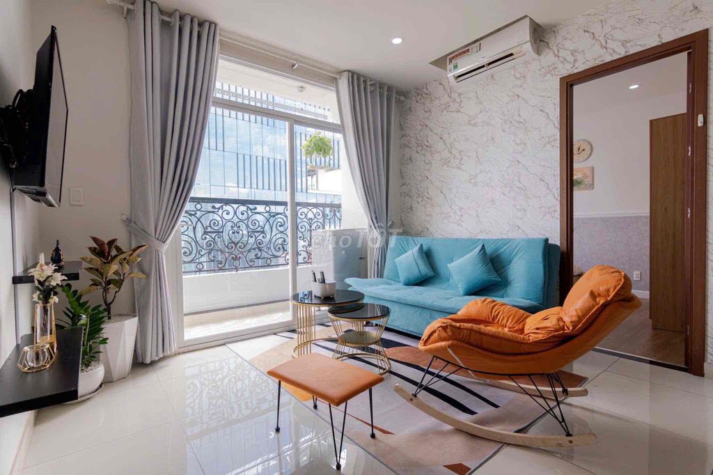 CHO THUÊ CĂN HỘ 𝐆𝐑𝐀𝐍𝐃 𝐑𝐈𝐕𝐄𝐑𝐒𝐈𝐃𝐄  283 Bến Vân Đồn, P2, Quận 4  — Diệ