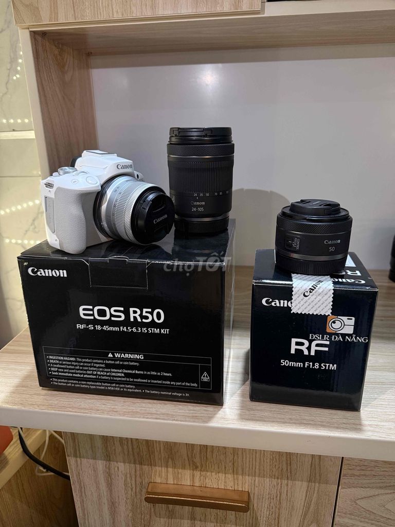 Máy ảnh Canon R50 + 18-45mm Trắng. Mua bán Máy ảnh, Máy quay tại Quận Liên Chiểu Đà Nẵng được đăng bởi Tài Kt hình 1