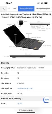 Laptop Asus Vivobook OLED