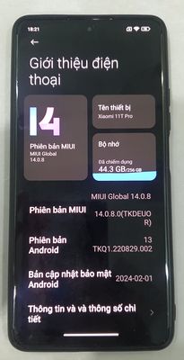 Xiaomi Mi 11T Pro 8/256 5G, 120Hz như mới