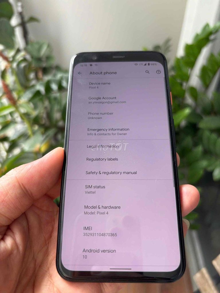 Google Pixel 4 Trắng Như mới. Mua bán Điện thoại tại Quận Bình Thạnh Tp Hồ Chí Minh được đăng bởi Anh Khoa hình 1