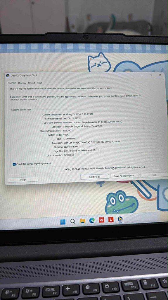 Lenovo Slim 3 i5-12450H 16GB/1TB. Mua bán Laptop tại Thành phố Buôn Ma Thuột Đắk Lắk được đăng bởi Minh hình 1