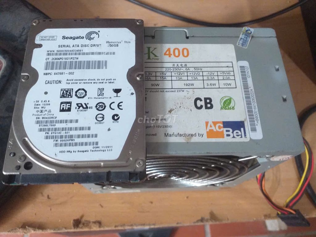  HDD Seagate  250GB, cpu X5680, nguồn Acbel hk400. Mua bán Linh kiện (RAM, Card...) tại Quận Hà Đông Hà Nội được đăng bởi Rhythm hình 1