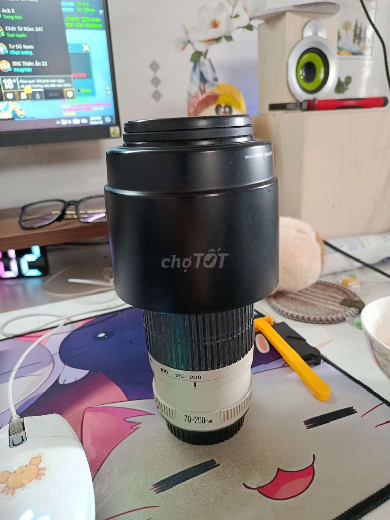 Ống kính Canon 70-200mm f/4L Trắng. Mua bán Máy ảnh, Máy quay tại Quận Bình Thuỷ Cần Thơ được đăng bởi Tuan Linh hình 1