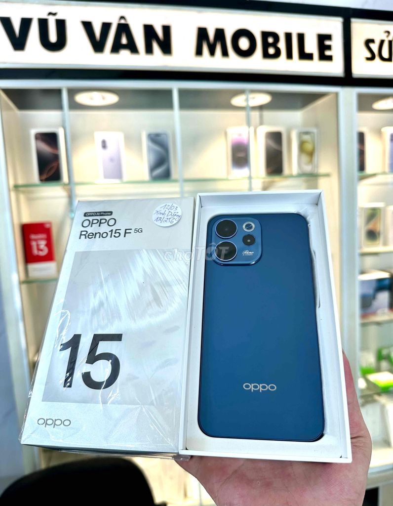 OPPO Reno 15F 5G 12/256GB Xanh dương. Mua bán Điện thoại tại Quận Cái Răng Cần Thơ được đăng bởi Vũ Vân Mobile Cần Thơ hình 1