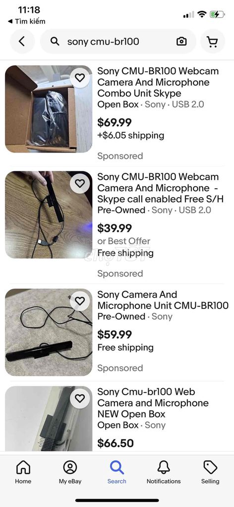 Webcam Sony CmU-BR100 hàng Nhật