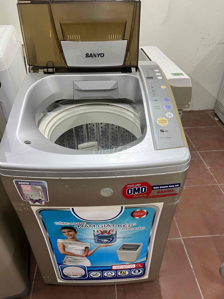 Máy giặt Sanyo 6.8kg Xám đã sử dụng. Mua bán Máy giặt tại Quận Đống Đa Hà Nội được đăng bởi e huy 168 nguyễn xiển hình 1