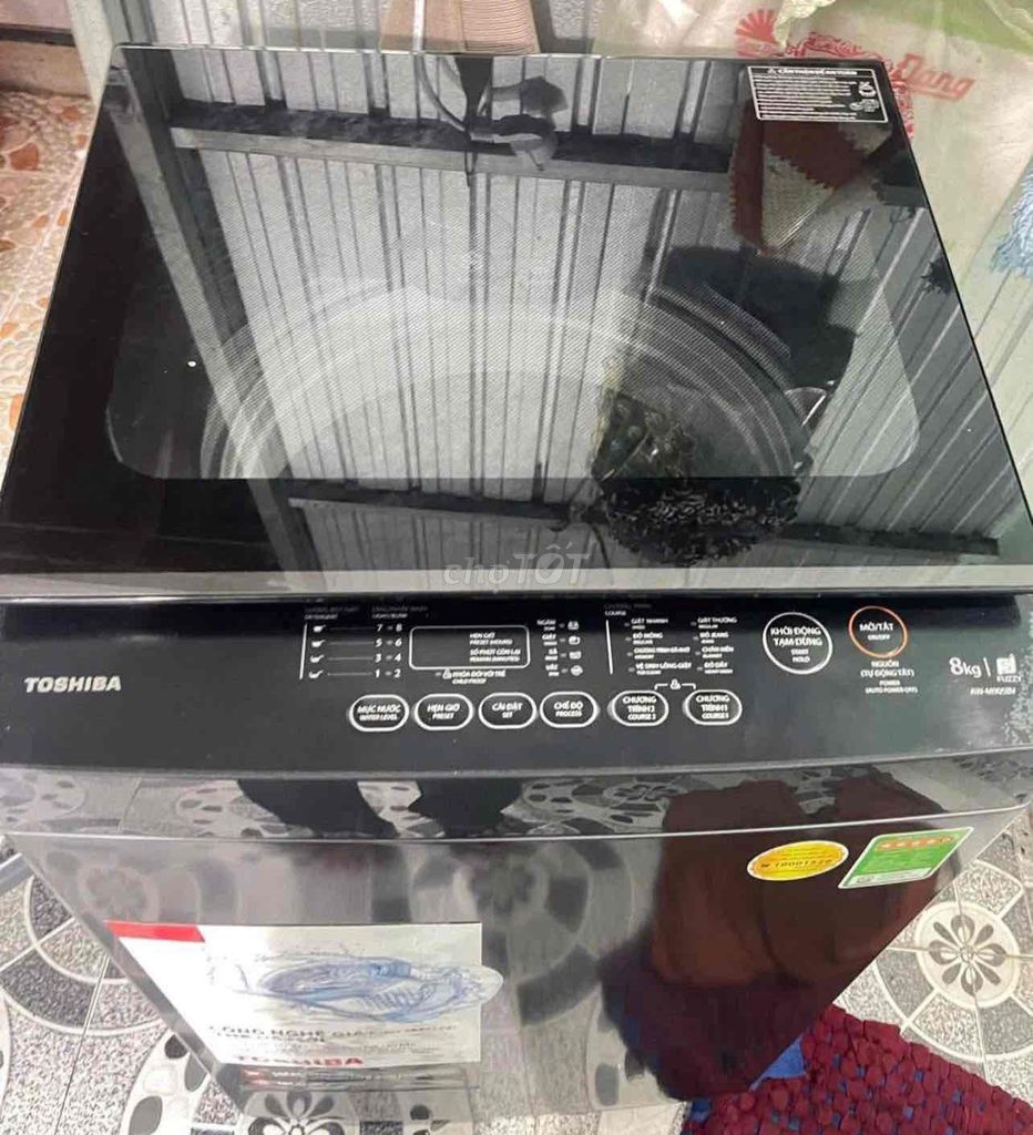 Máy giặt Toshiba 8kg Xám cũ 99%. Mua bán Máy giặt tại Huyện Tân Hồng Đồng Tháp được đăng bởi Nhii Tây hình 1