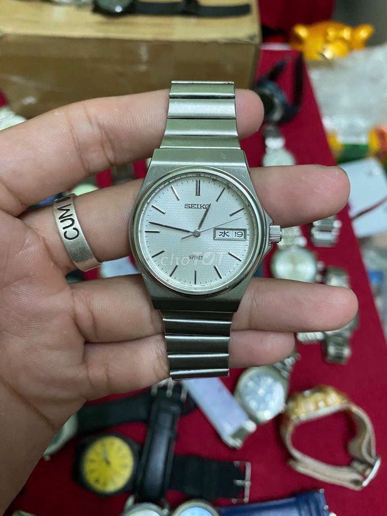 Đồng hồ Seiko Spirit cổ điển size 35-38mm tự xử. Mua bán Đồng hồ tại Huyện Thủ Thừa Long An được đăng bởi MINH PHAT hình 1