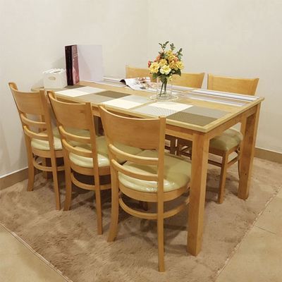 Bộ bàn ghế cabin gỗ cao su 6 ghế nhà hàng quán ăn. Mua bán Bàn ghế tại Quận 8 Tp Hồ Chí Minh được đăng bởi Thinh Decor