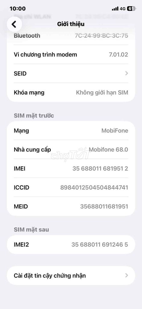 iPhone 11 Trắng 128GB - Đã sử dụng. Mua bán Điện thoại tại Huyện Hóc Môn Tp Hồ Chí Minh được đăng bởi Tên chưa cung cấp hình 1