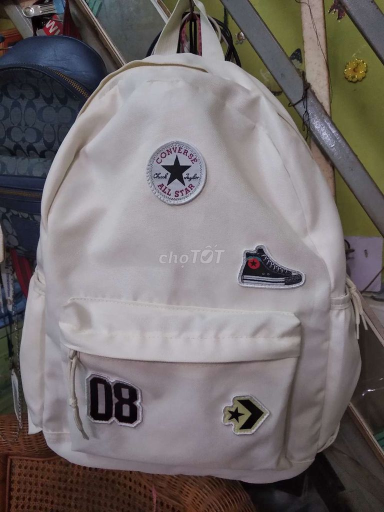 🇺🇸 Balô Converse Chuck Taylor All Star trắng be 92%. Mua bán Túi xách tại Quận Ninh Kiều Cần Thơ được đăng bởi Shop Tứ Quí hình 1