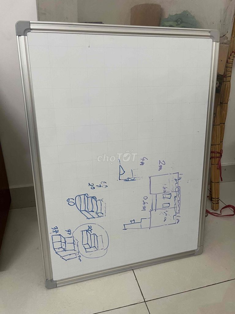 Bảng trắng Mica 80x60cm có từ tính nam châm. Mua bán Đồ dùng văn phòng tại Quận Bình Thạnh Tp Hồ Chí Minh được đăng bởi Trinh hình 1