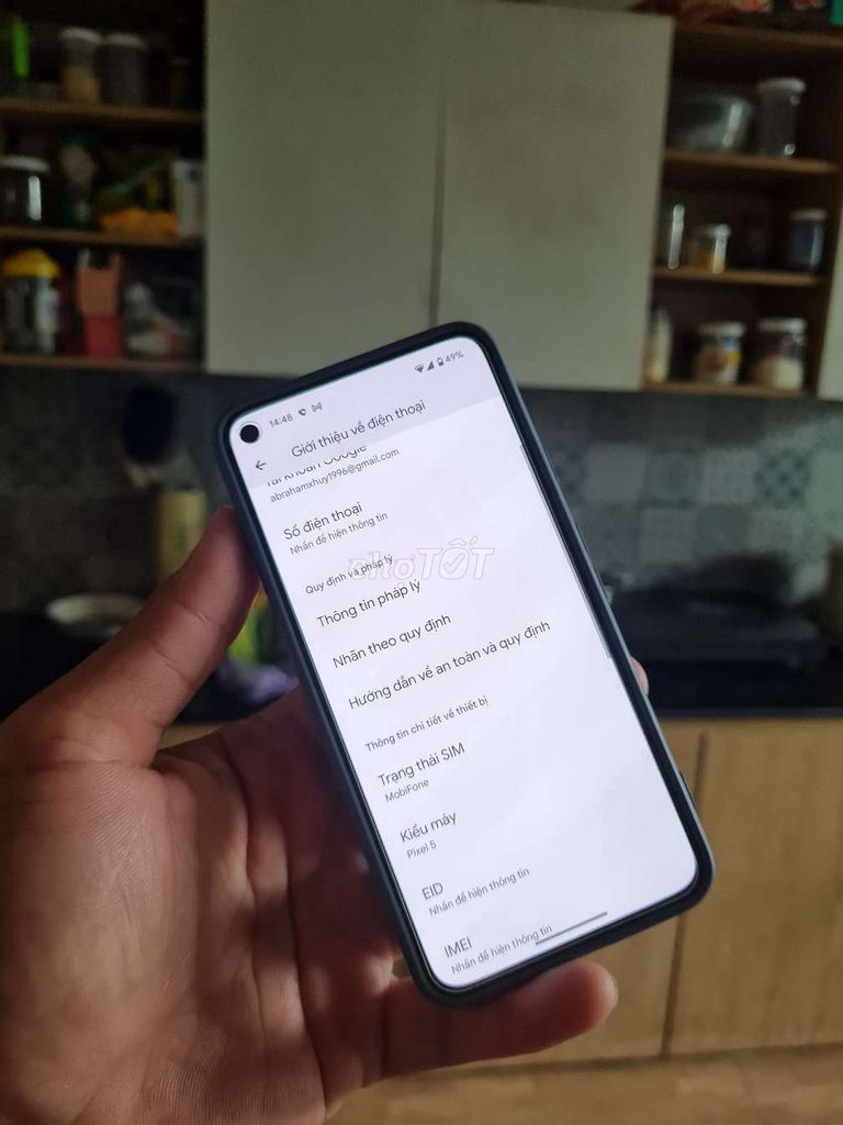 Google Pixel 5. Lock ADB. Máy màn Đẹp, Pin Trâu