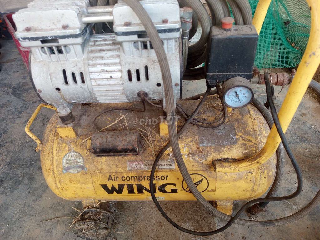 Máy nén khí WING Vàng đã sử dụng. Mua bán Đồ chuyên dụng, Giống nuôi trồng tại Huyện Quảng Điền Thừa Thiên Huế được đăng bởi hàng boom lazada hình 1