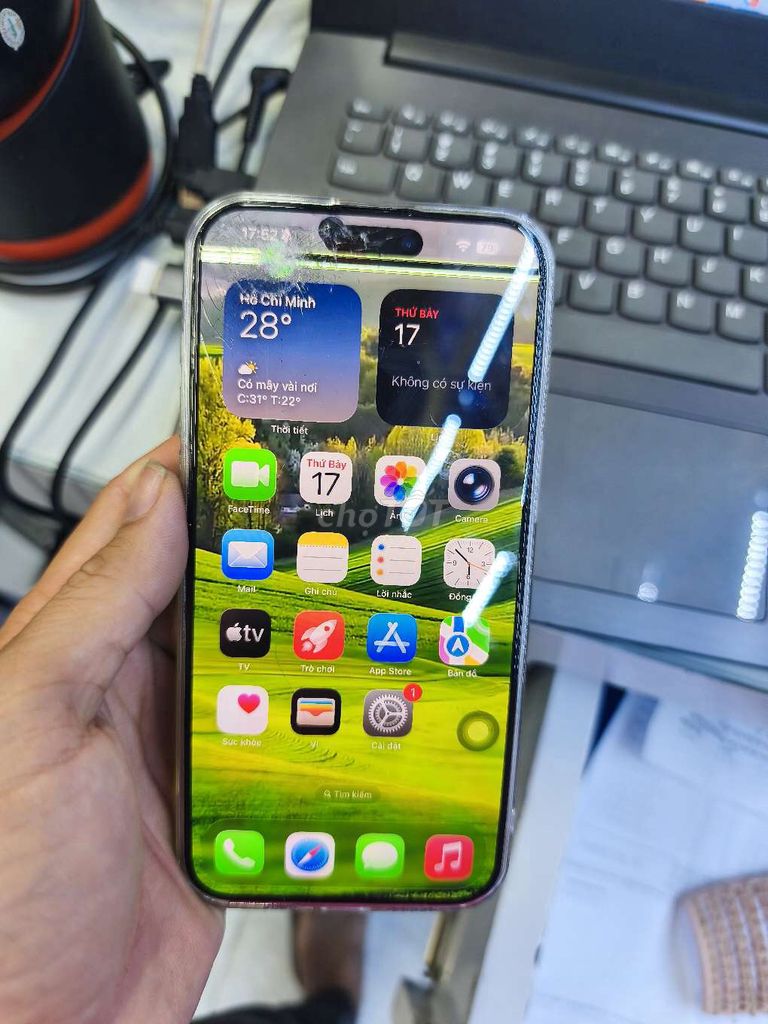 Màn hình Apple iPhone 15 Pro Max Vàng Đã sử dụng. Mua bán Linh kiện (RAM, Card...) tại Thành phố Sóc Trăng Sóc Trăng được đăng bởi Hải hình 1