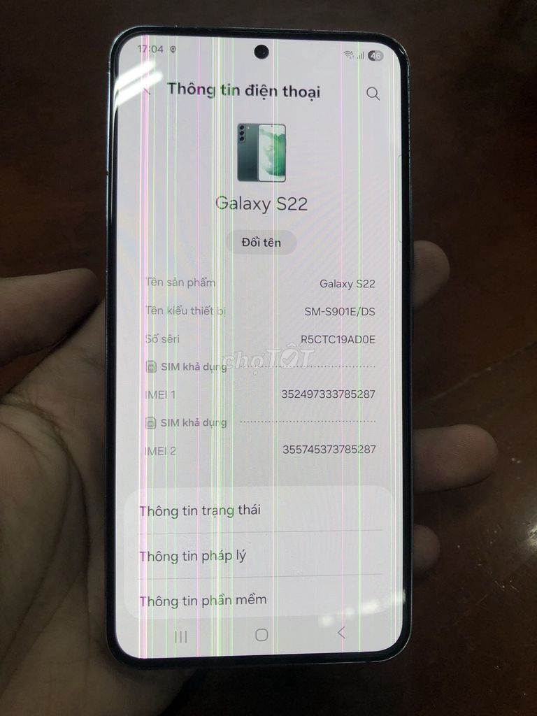 Samsung Galaxy S22 Màn hình sọc. Mua bán Điện thoại tại Thành phố Vĩnh Long Vĩnh Long được đăng bởi Bảo Trần hình 1