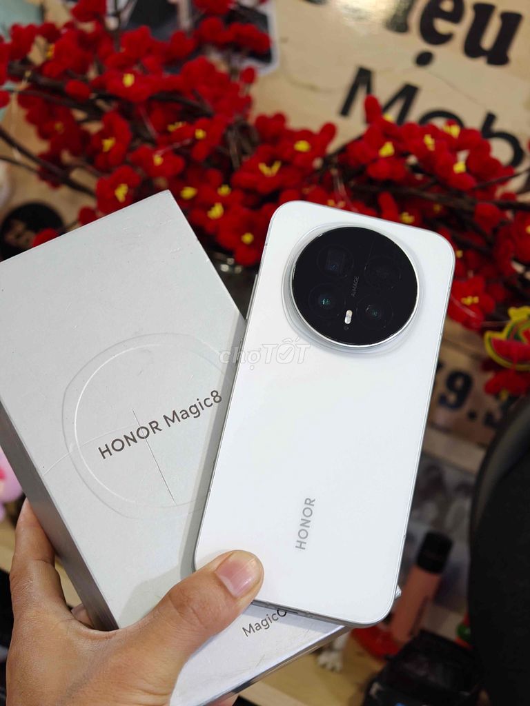 Honor Magic 8 5G 12GB/512GB Trắng gọn đẹp mượt. Mua bán Điện thoại tại Quận Bình Tân Tp Hồ Chí Minh được đăng bởi Triệu Phúc hình 1