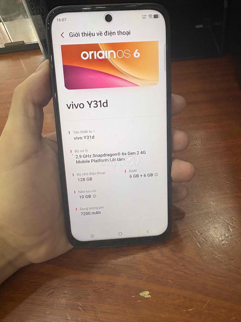 Vivo Y31d Đen, pin 7200mAh. Mua bán Điện thoại tại Huyện Hóc Môn Tp Hồ Chí Minh được đăng bởi Son Hoang hình 1