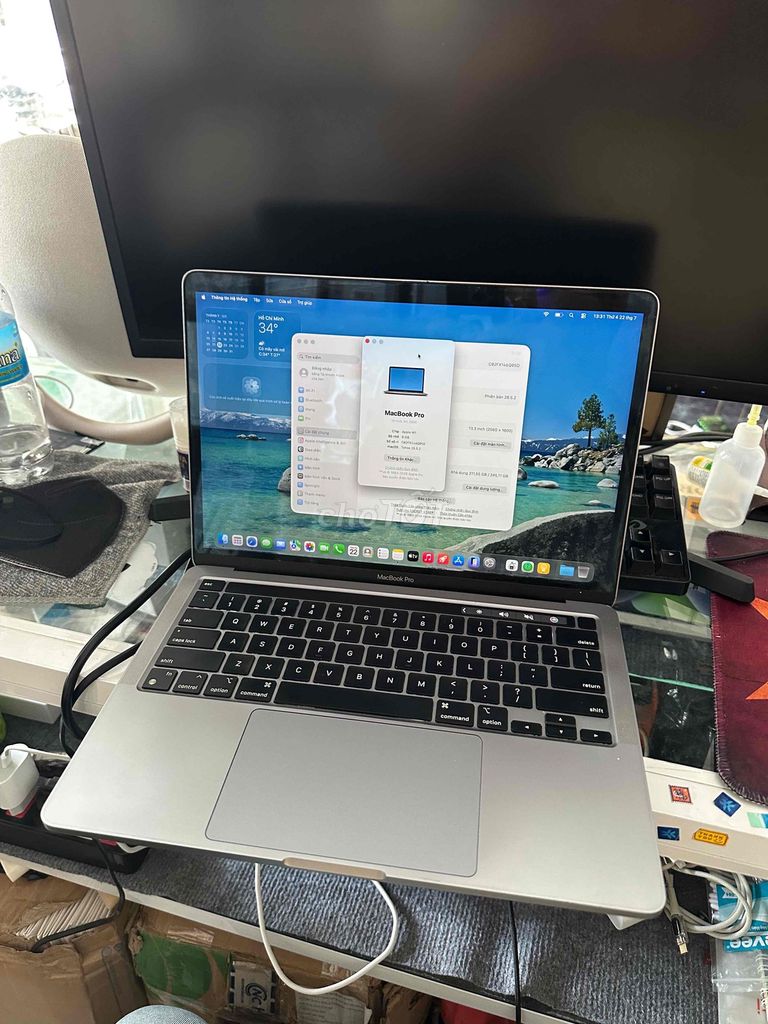 Apple Macbook Pro M1 8GB/256GB Xám Like New. Mua bán Laptop tại Thành phố Nha Trang Khánh Hòa được đăng bởi Việt hình 1