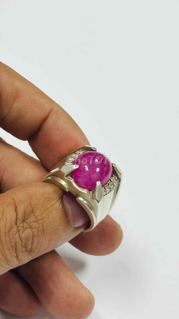 Nhẫn nam đá quý Ruby Lục Yên