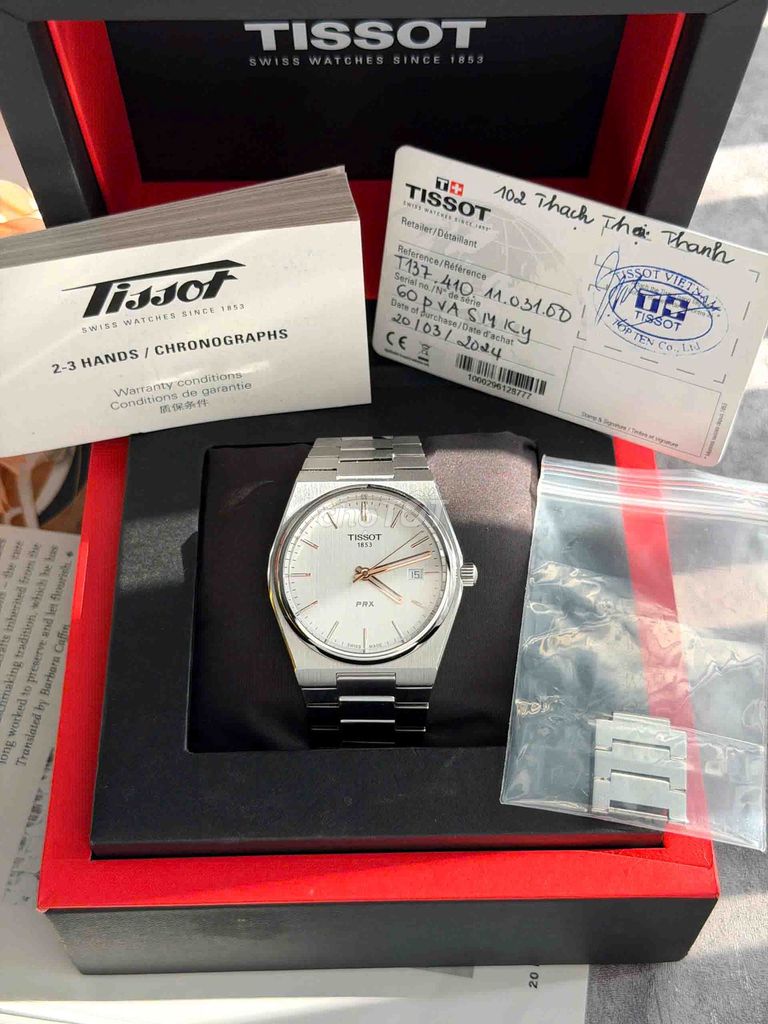 Tissot PRX 40mm Quartz T137.410.11.031.00 – Used. Mua bán Đồng hồ tại Quận 1 Tp Hồ Chí Minh được đăng bởi Tiến Smile ĐỒNG HỒ LƯỚT  hình 1