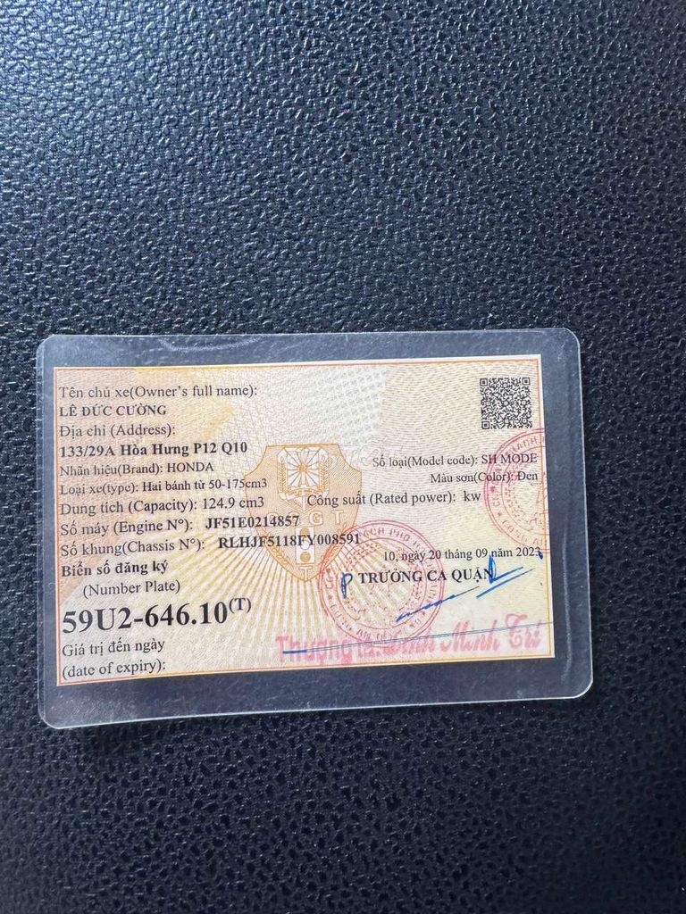 Honda SH Mode Đen. Mua bán Xe máy tại Quận 4 Tp Hồ Chí Minh được đăng bởi HanTai Nguyen hình 7