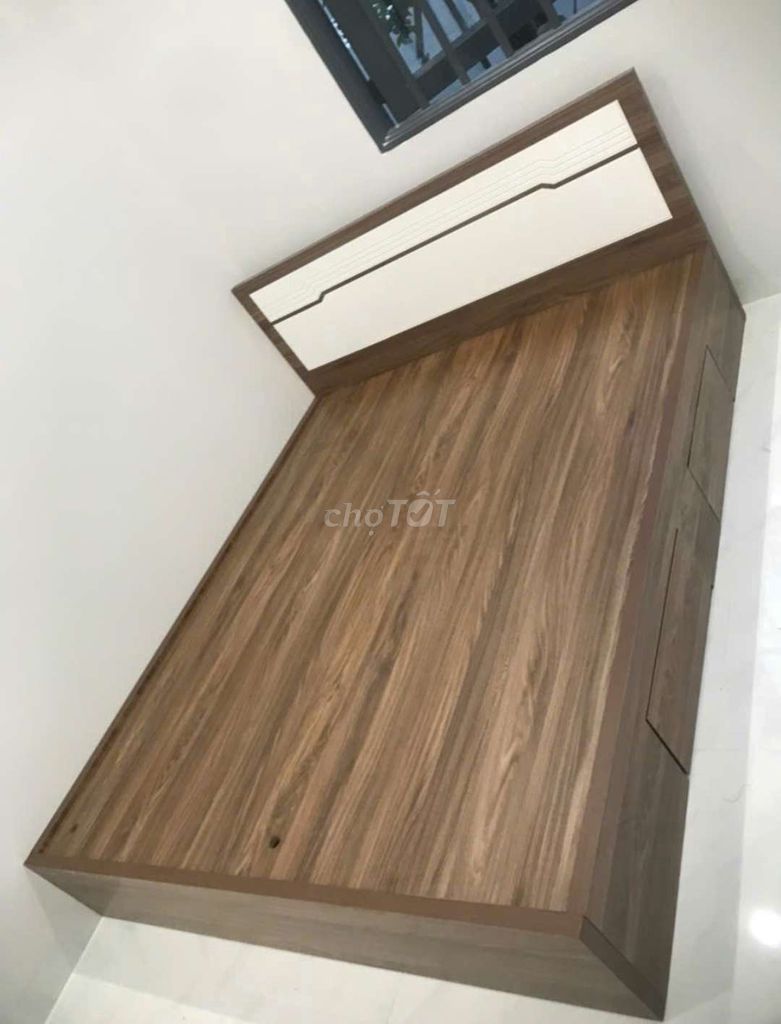 GIƯỜNG GỖ CÔNG NGHIỆP MDF CÓ HỘP KÉO