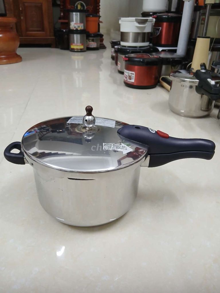 Nồi áp suất Inox Nhật Bản 5 lít Bạc. Mua bán Bếp, lò, đồ điện nhà bếp tại Thành phố Chí Linh Hải Dương được đăng bởi Tranthuy hình 1