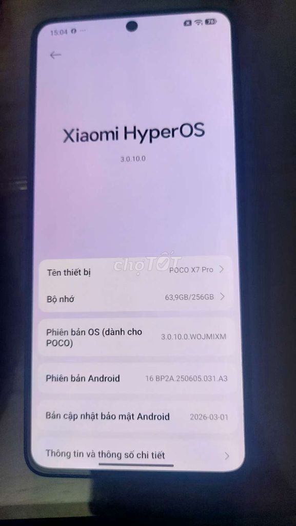 Xiaomi POCO X7 Pro 12GB/256GB Android 16. Mua bán Điện thoại tại Huyện Tiên Du Bắc Ninh được đăng bởi Cao Minh hình 1