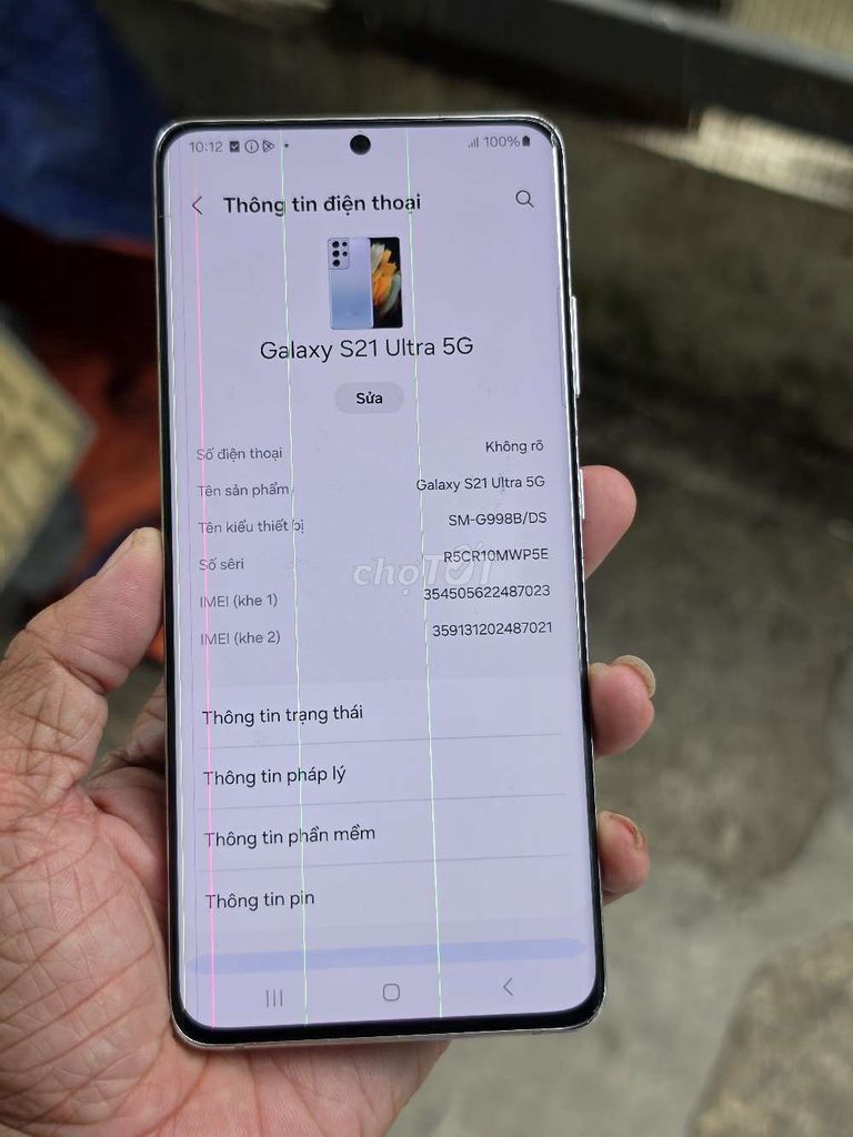 Galaxy S21 Ultra 5G 128GB VN zin toàn bộ giá rẻ . Mua bán Điện thoại tại Quận 8 Tp Hồ Chí Minh được đăng bởi Thiên Hòa mobile  hình 1