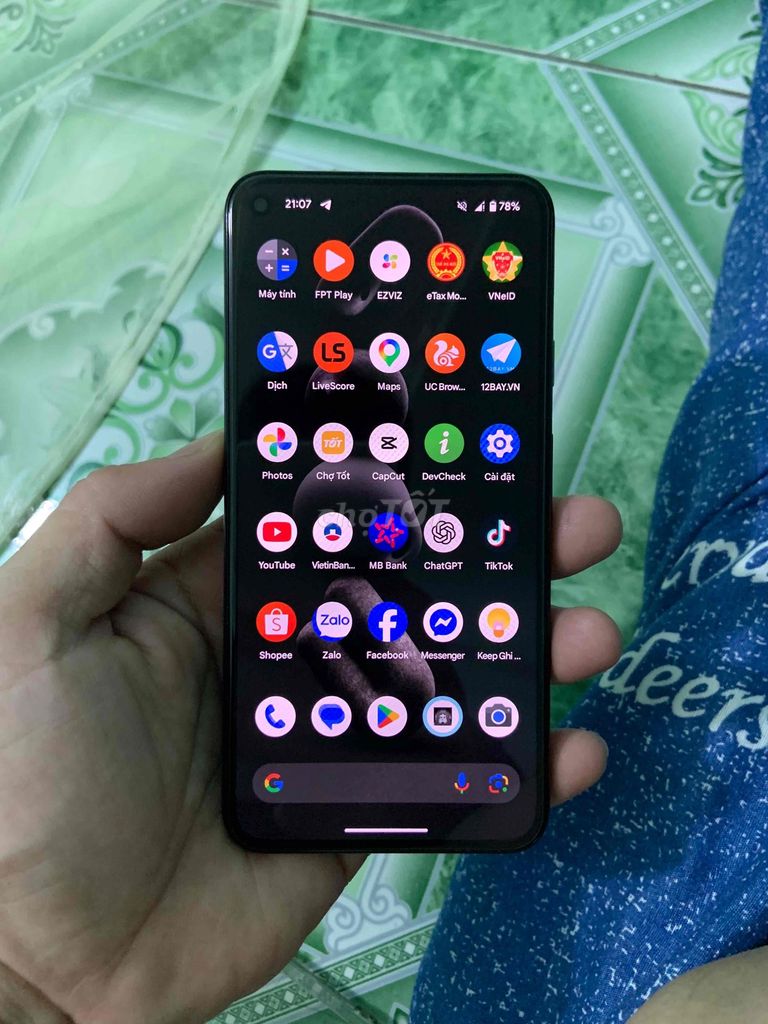 Google Pixel 5 128GB Đen 99% mới. Mua bán Điện thoại tại Huyện Nông Cống Thanh Hóa được đăng bởi H M hình 1