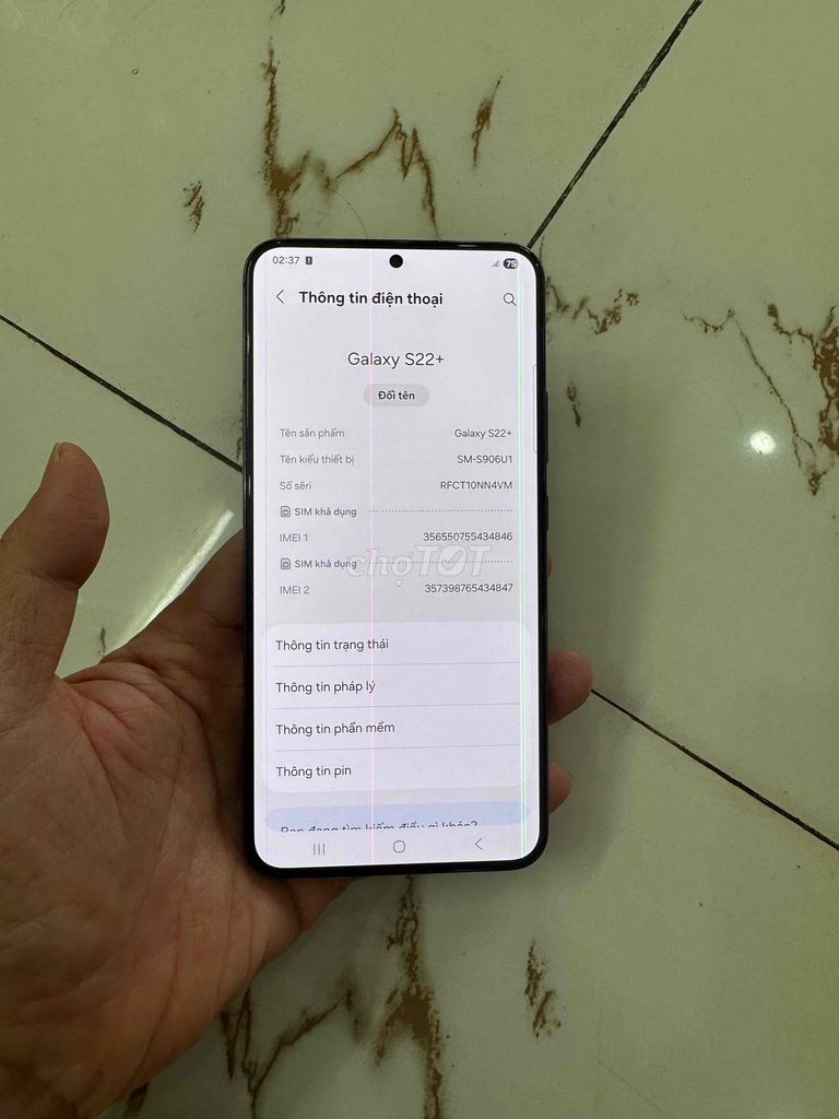 Bán Samsung S22Plus. Ram8/256 zin kẻ màn. Mua bán Điện thoại tại Quận Hà Đông Hà Nội được đăng bởi Mạnh Mobile hình 1
